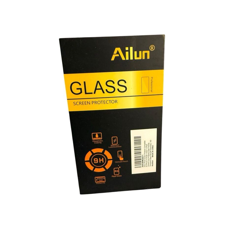 Ailun 3-Pack Tempered Glass Screen Protector- iPhone 14 Pro (6.1 Inch)